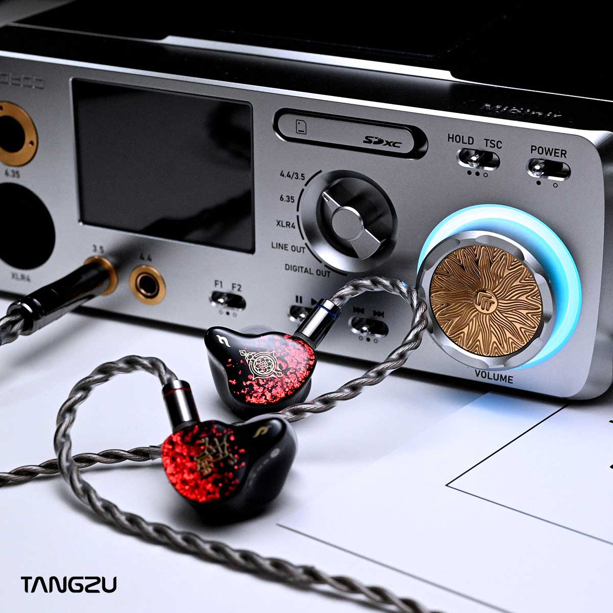 Tangzu Nezha IEM 0.78mm 3.5+4.4mm Cable Hybrid Driver Earphones 6 BA +1 EST In-Ear Monitors Multi-Driver Wired Earphones