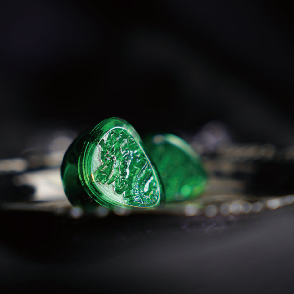 TANGZU WANER SG 2 Jade Dragon Edition 10mm PET Single Dynamic In-Ear Earphones with Silicone Storage Bag and Sancai wide bore