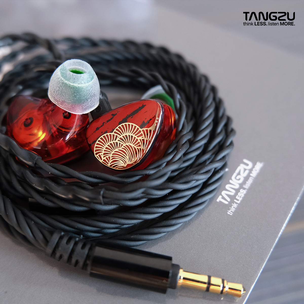 TANGZU XUANNV HiFi monitor headphones Dual DD in-ear wired headphones