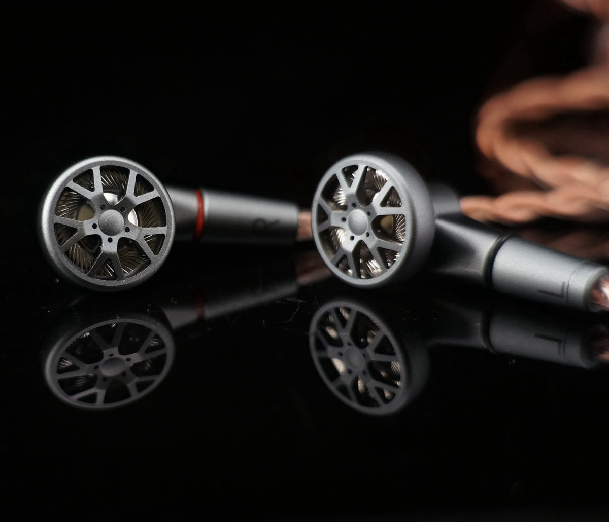 HESSIAN OURART All-metal hollow flagship flat-head earphones