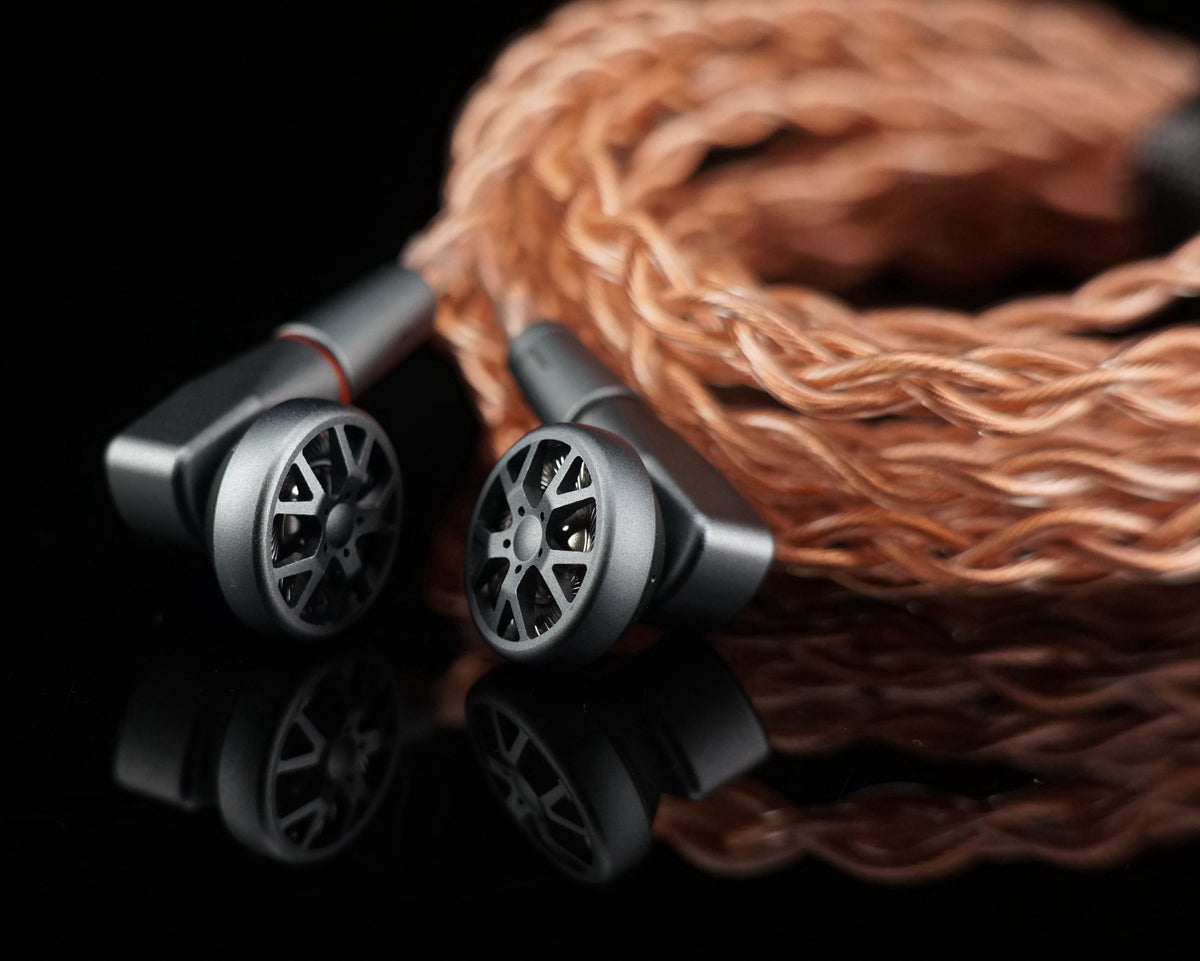 HESSIAN OURART All-metal hollow flagship flat-head earphones