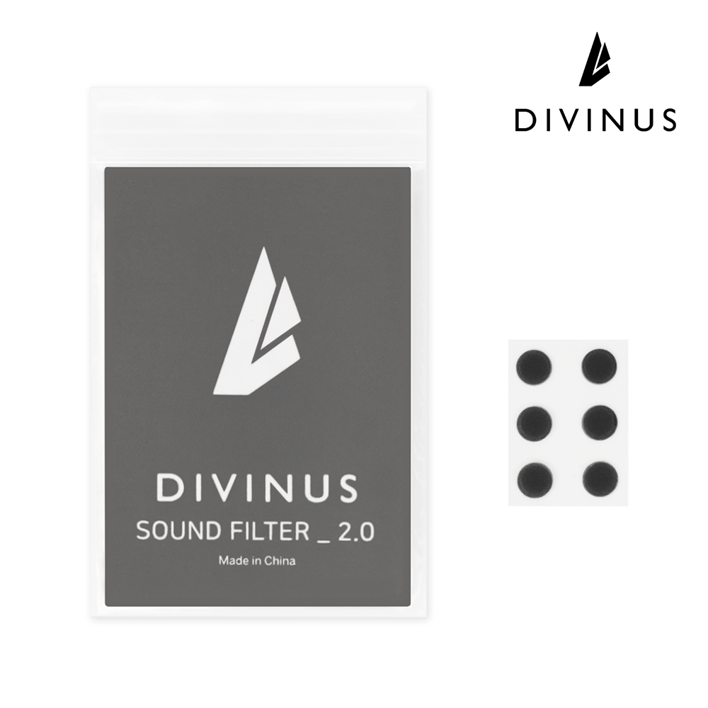 DIVINUS SOUND FILTER Noise reduction, sound insulation, comfortable, silicone earphone cover