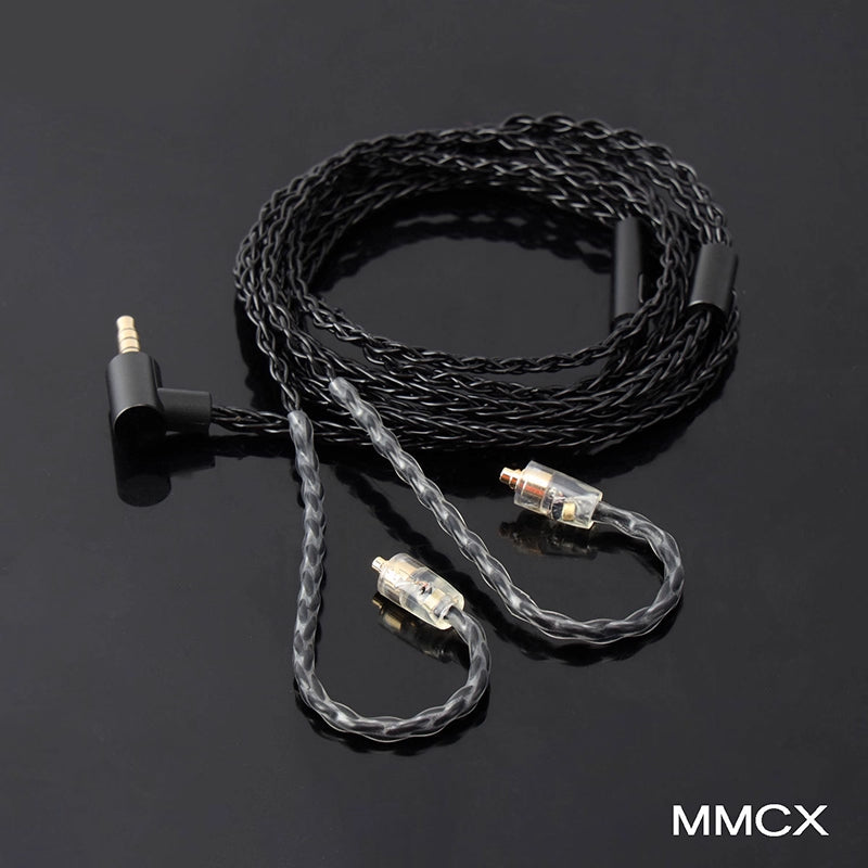 JCALLY JC08S 8-Core Silver-Plated Upgrade Cable Mic ForMMCX/2-pin
