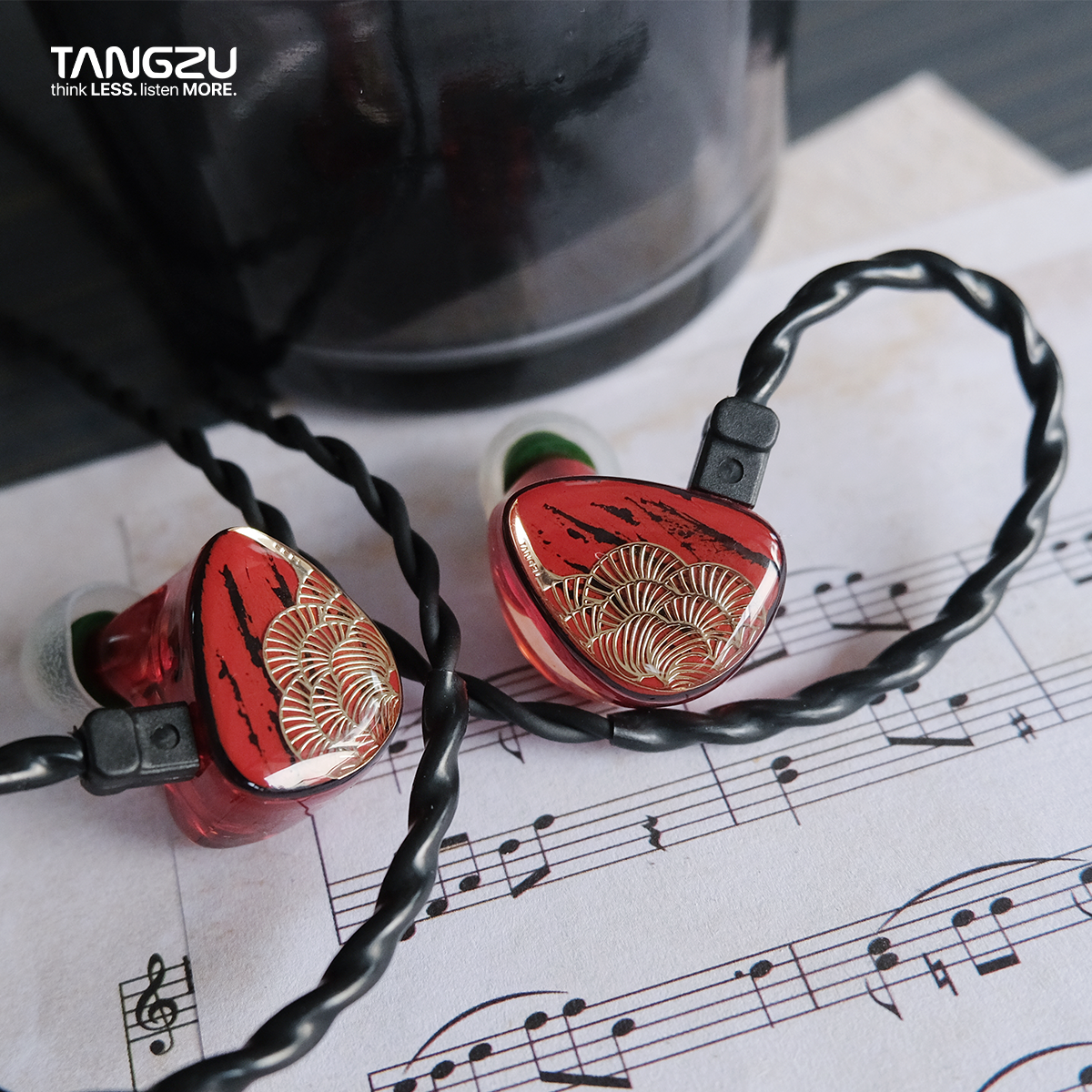 TANGZU XUANNV HiFi monitor headphones Dual DD in-ear wired headphones