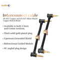Audirect 6N (3.5mm/4.4mm) – Angled AUX Audio Cable