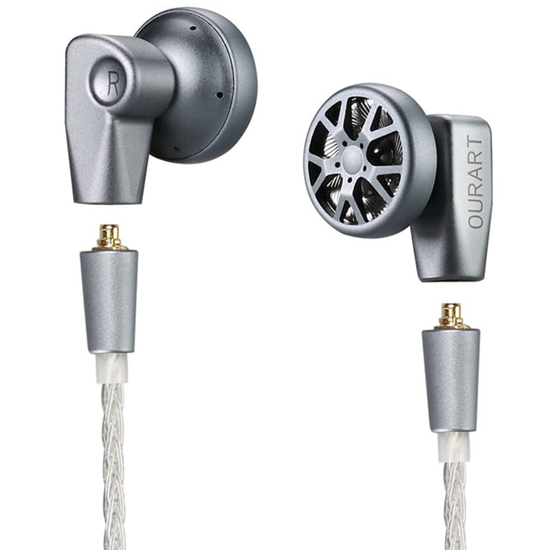 HESSIAN OURART All-metal hollow flagship flat-head earphones
