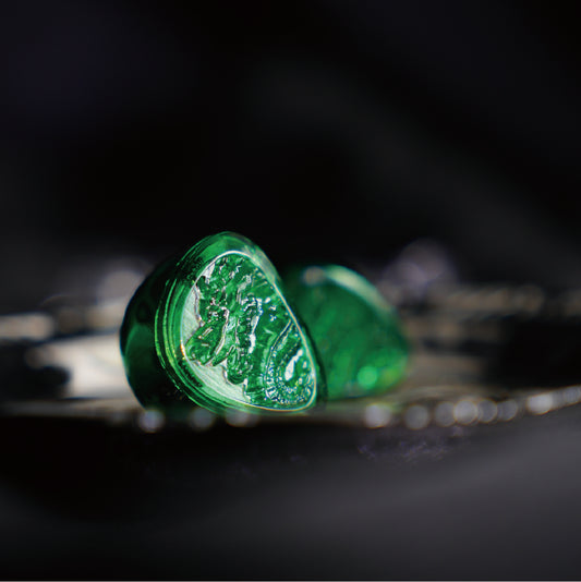 TANGZU WANER SG 2 Jade Dragon Edition 10mm PET Single Dynamic In-Ear Earphones with Silicone Storage Bag and Sancai wide bore