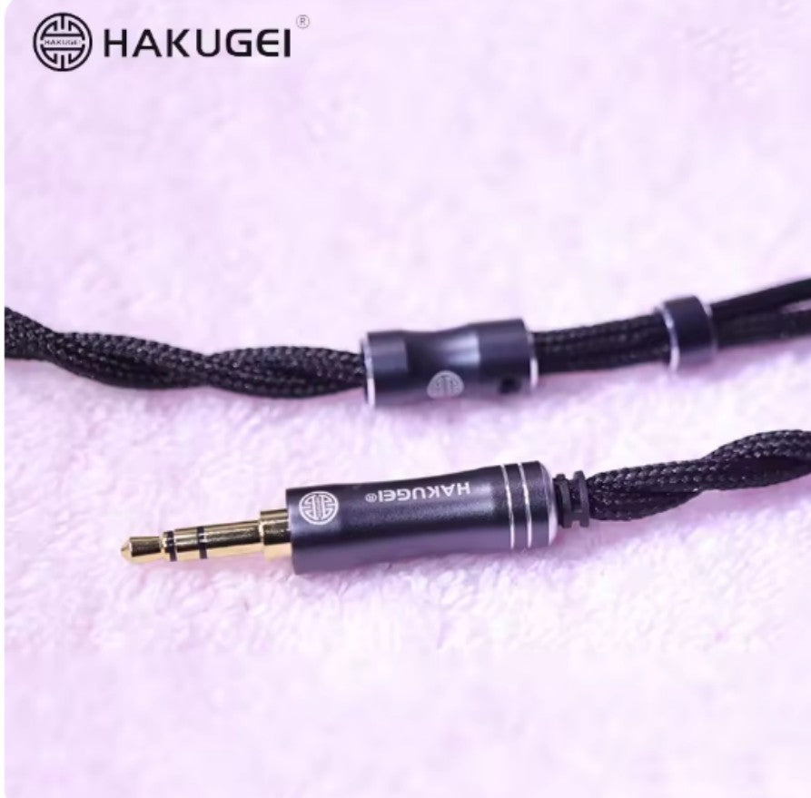 HAKUGEI Kuro nylon shielding litz occ copper earphone cable
