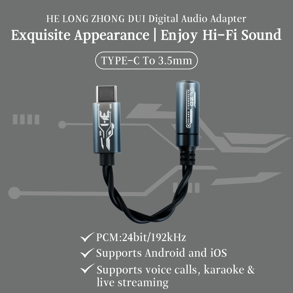 HE Longzhong 3.5mm Single-Ended Interface Adapte