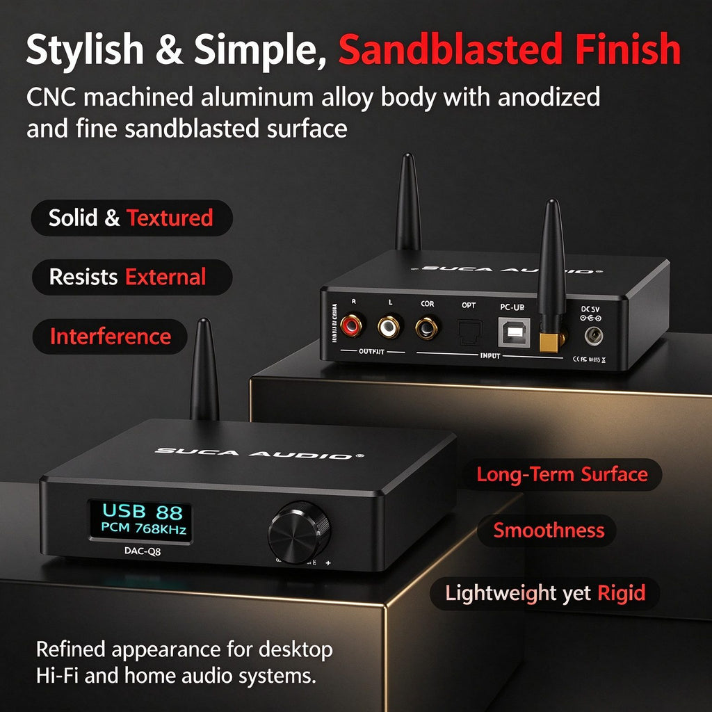 SUCA AUDIO Q8 HiFi Bluetooth DAC Decoder