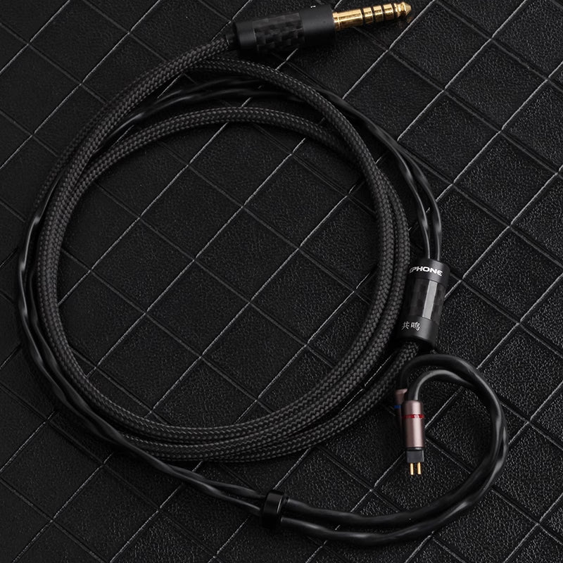ZEPHONE Resonance upgrade cable 8N single crystal copper + pure silver mixed HIFI headphone cable patented resonance cavity technology interchangeable plug free headphone cover