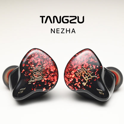 Tangzu Nezha IEM 0.78mm 3.5+4.4mm Cable Hybrid Driver Earphones 6 BA +1 EST In-Ear Monitors Multi-Driver Wired Earphones