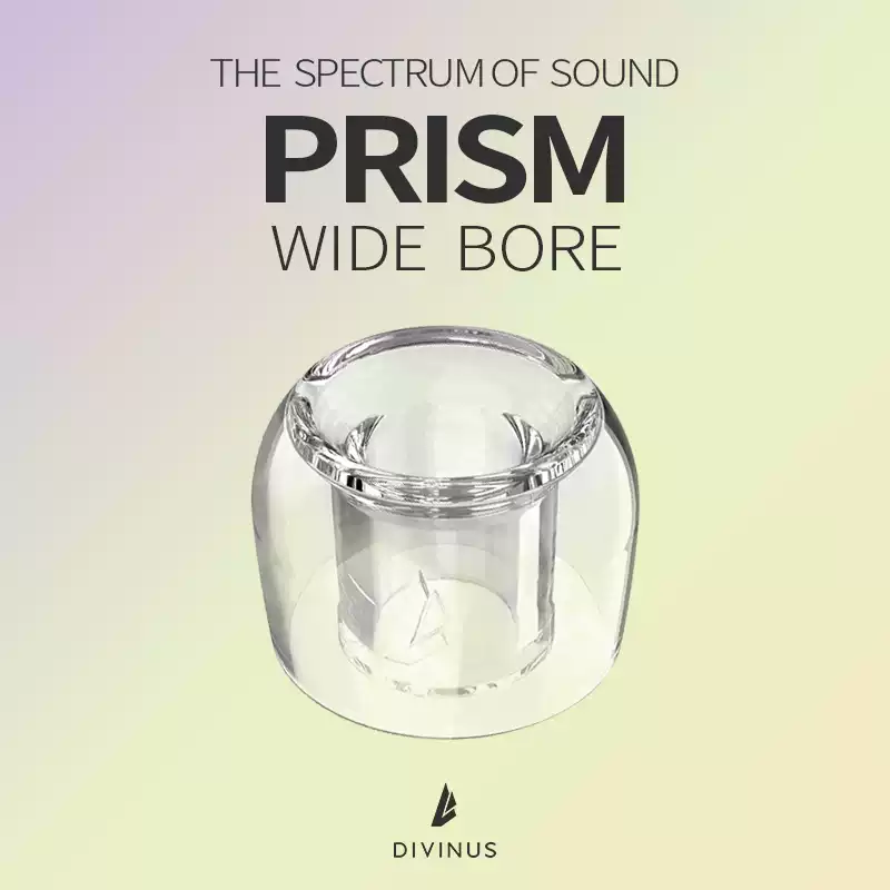 Divinus Prism Wide Bore LSR Eartips