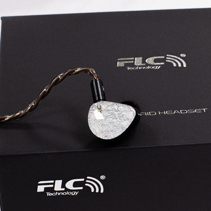 Audione FLC TECHNOLOGY SHIRASAWA1DD+4BA in-ear hifi wired headphones 5-unit ring iron vocal headphones