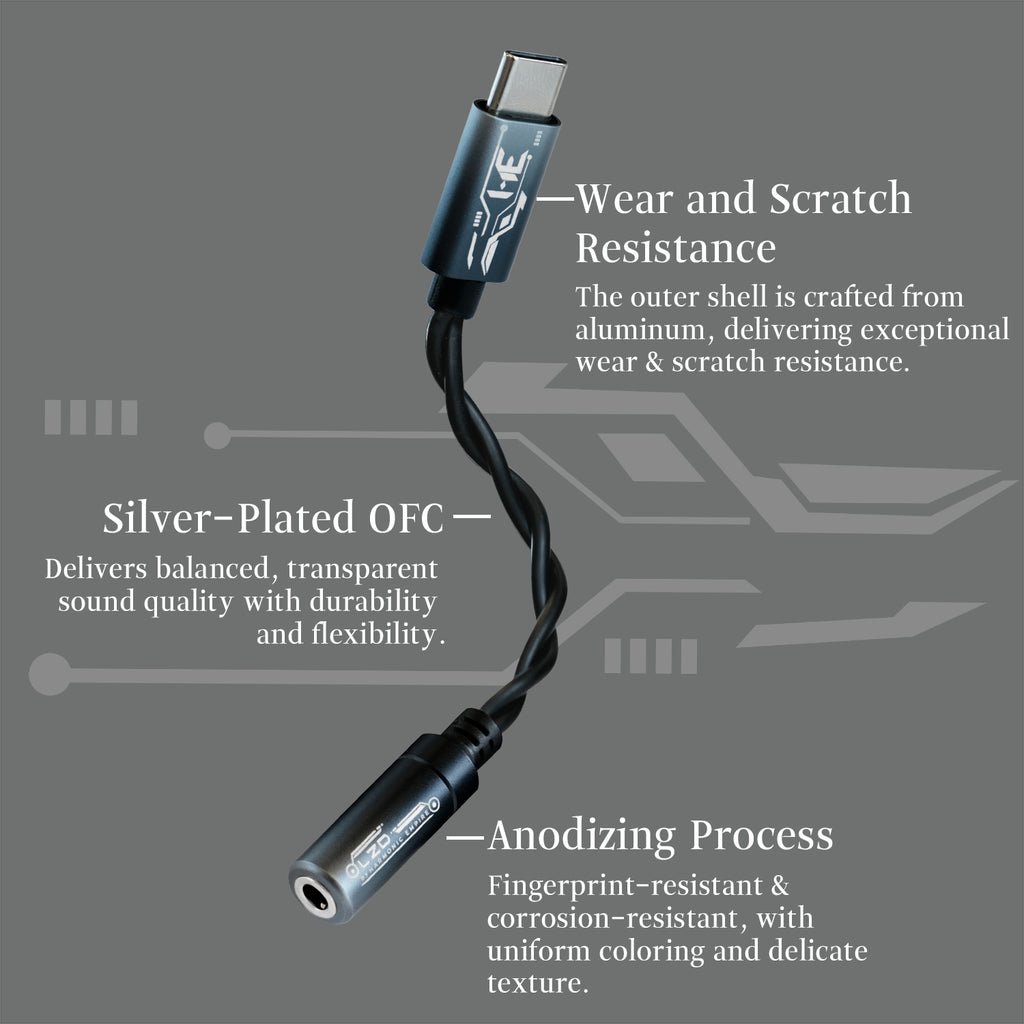 HE Longzhong 3.5mm Single-Ended Interface Adapte
