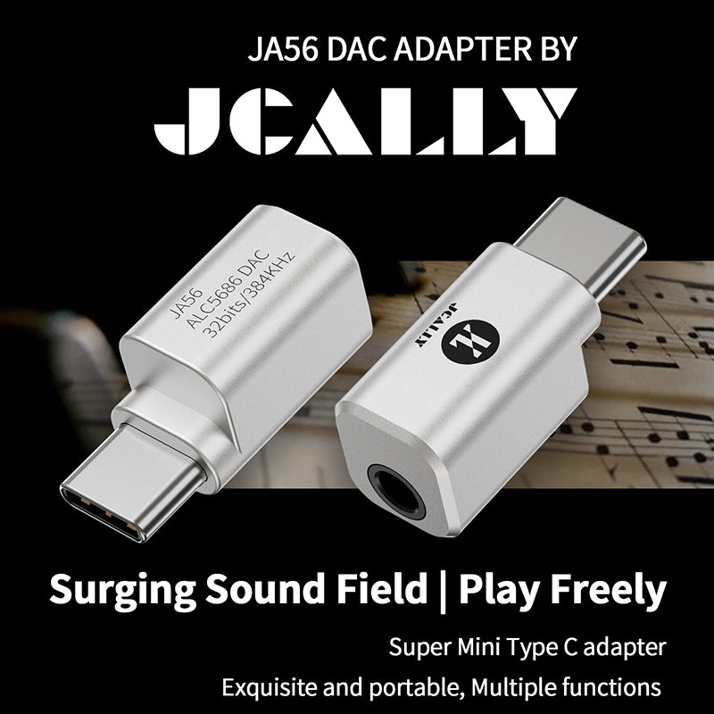 Audione JCALLY JA56 Type-C to 3.5mm headphone audio adapter for Android phones, suitable for calls, live streaming, and games