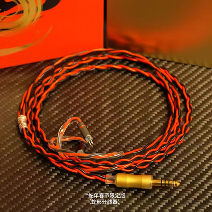 Zephone Chilian earphone upgrade line copper plated silver 0.78 pin accessories optional ACG, pop music
