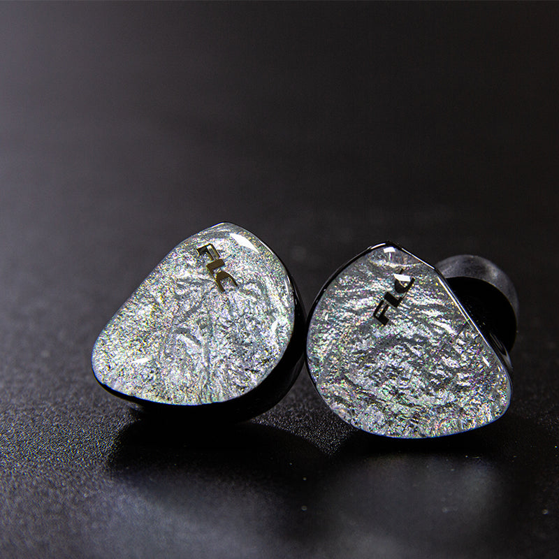 Audione FLC TECHNOLOGY SHIRASAWA1DD+4BA in-ear hifi wired headphones 5-unit ring iron vocal headphones