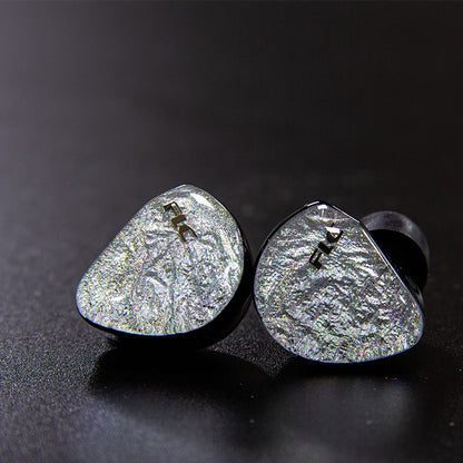 Audione FLC TECHNOLOGY SHIRASAWA1DD+4BA in-ear hifi wired headphones 5-unit ring iron vocal headphones
