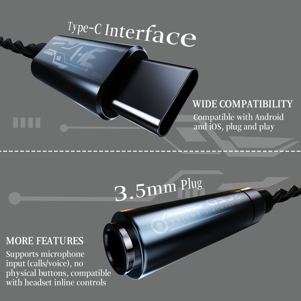 HE Longzhong 3.5mm Single-Ended Interface Adapte