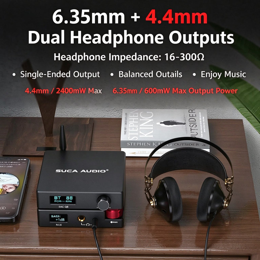 SUCA AUDIO Q8 HiFi Bluetooth DAC Decoder
