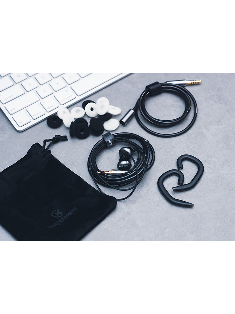 Temperament Flat head wired earphones X3s