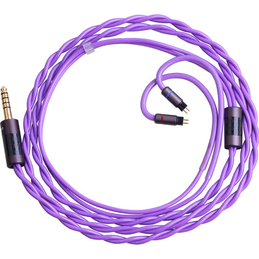 ZEPHONE Purple Lover Upgrade Cable 8N Single Crystal Copper + Silver-plated Mixed HIFI Headphone Cable Romantic Violet Color Interchangeable Plug