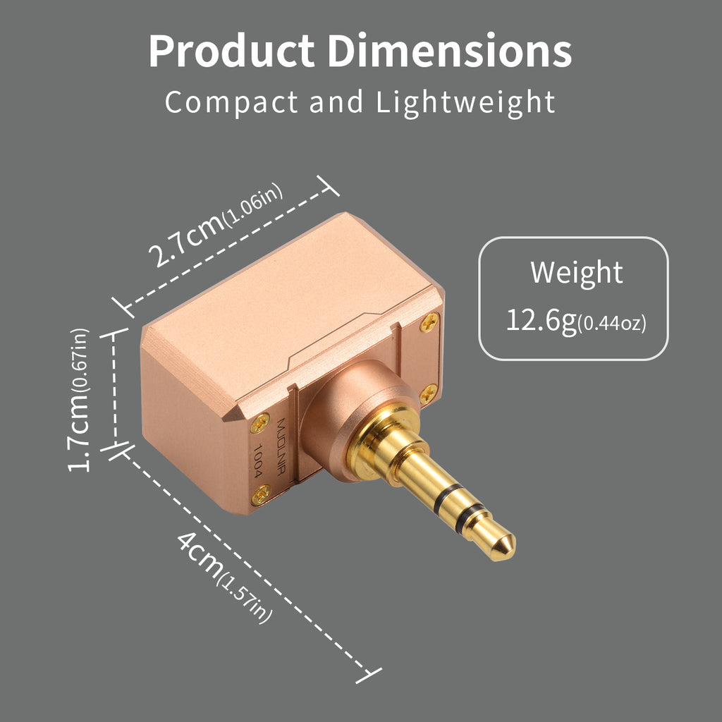 Audirect MJOLNIR 3.5mm Male to 4.4mm Headphone Adapter