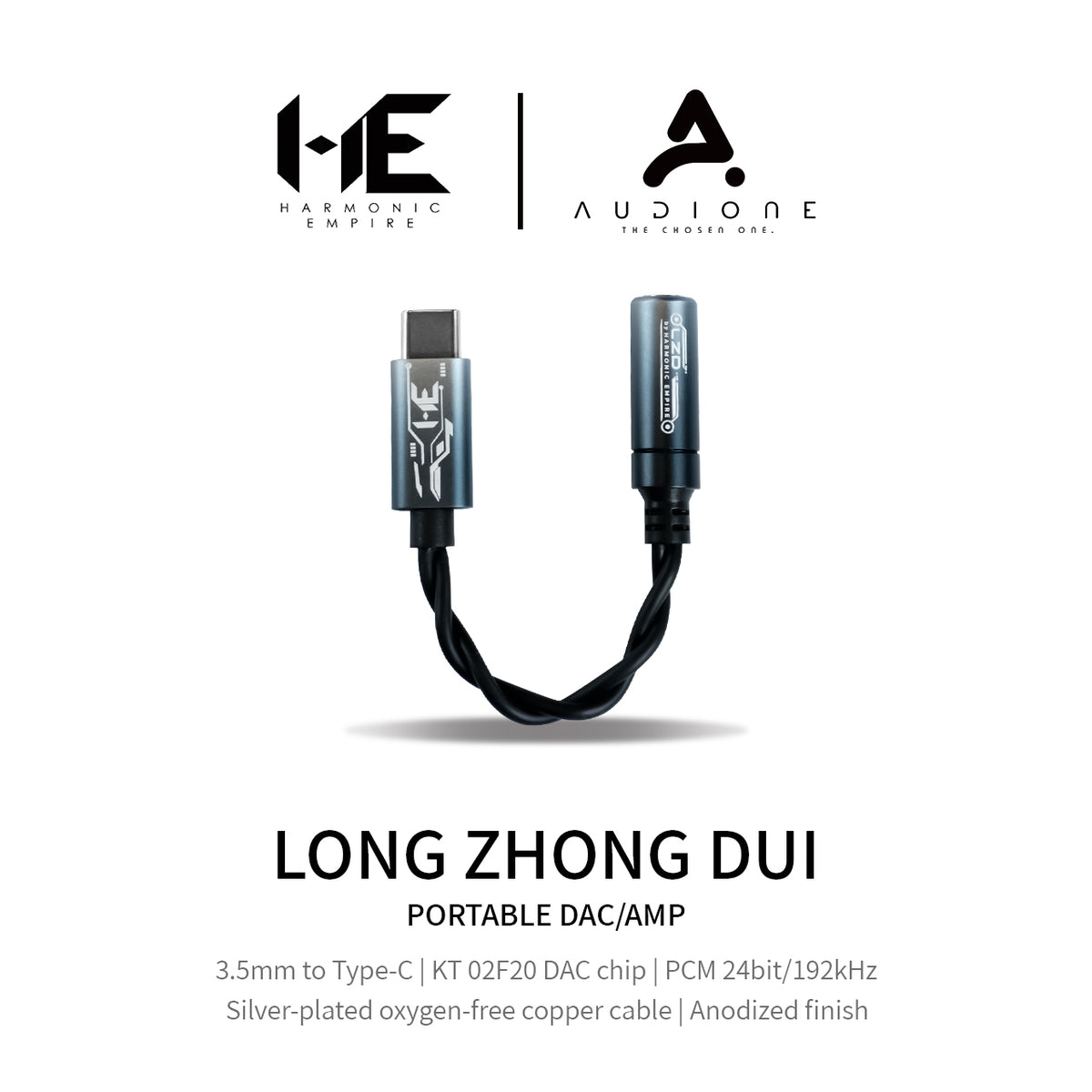 HE Longzhongdui Type-c to 3.5mm Audio Adapter