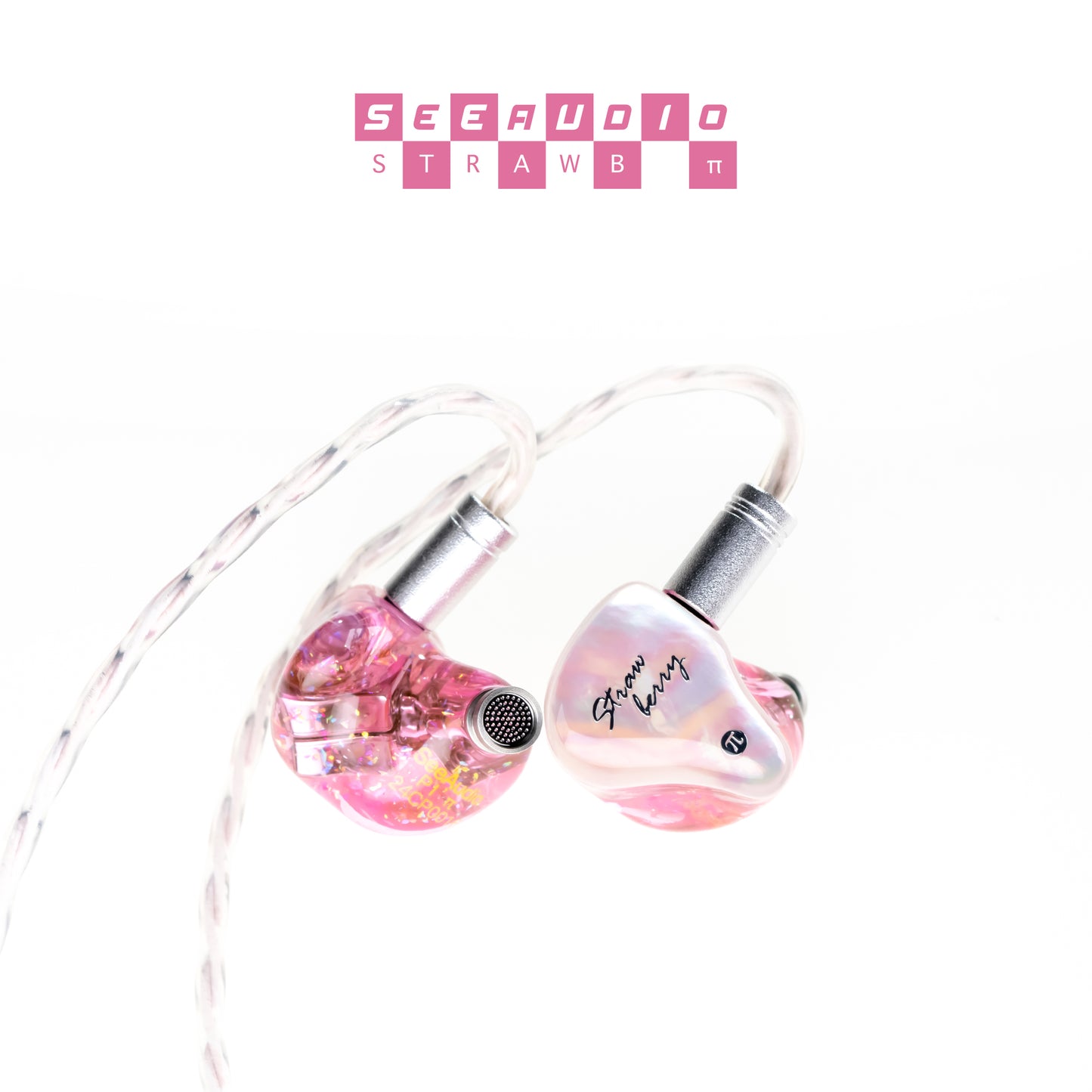 SeeAudio Strawberry π 6BA HiFi Wired Headphones Audiophile Balanced Sound with Clear Bass & Vocals Unique Design