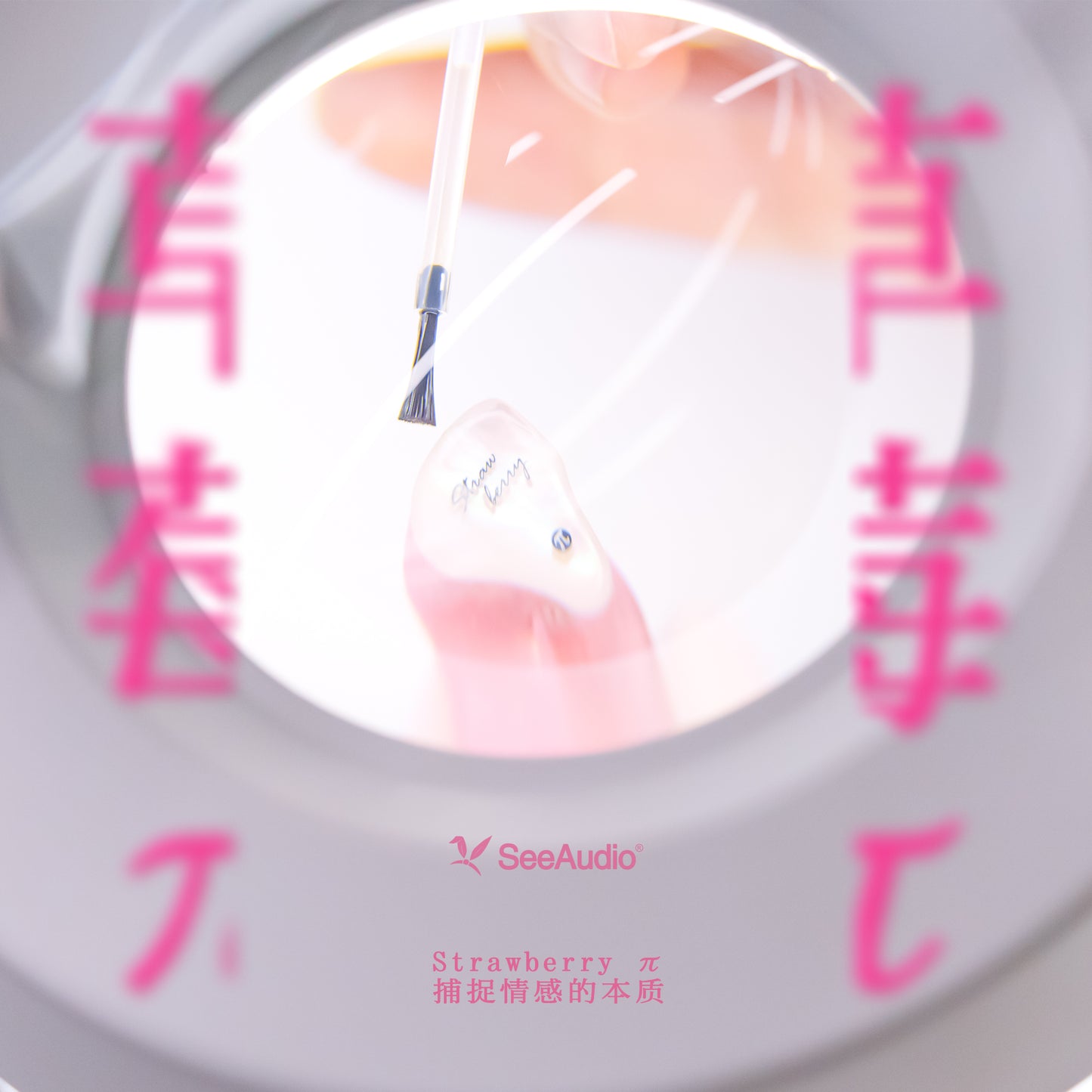 SeeAudio Strawberry π 6BA HiFi Wired Headphones Audiophile Balanced Sound with Clear Bass & Vocals Unique Design