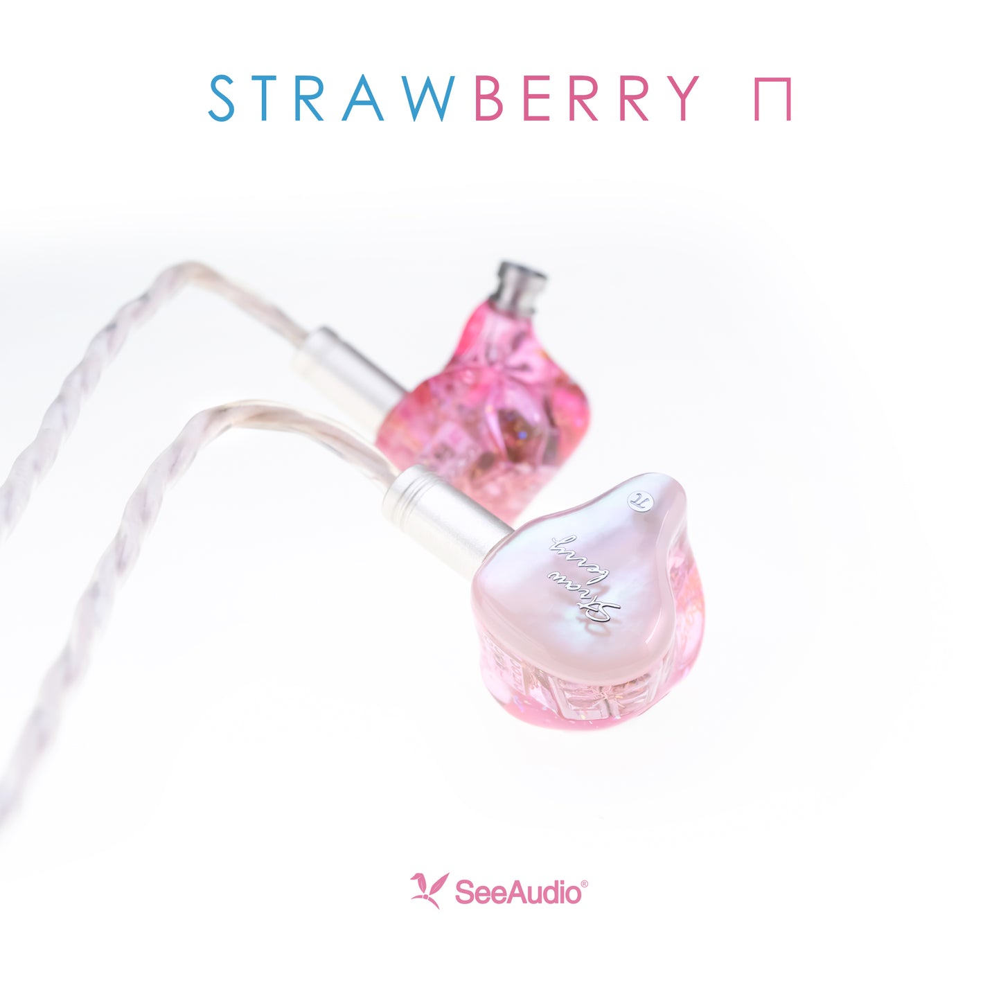 SeeAudio Strawberry π 6BA HiFi Wired Headphones Audiophile Balanced Sound with Clear Bass & Vocals Unique Design