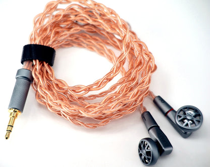 HESSIAN OURART All-metal hollow flagship flat-head earphones