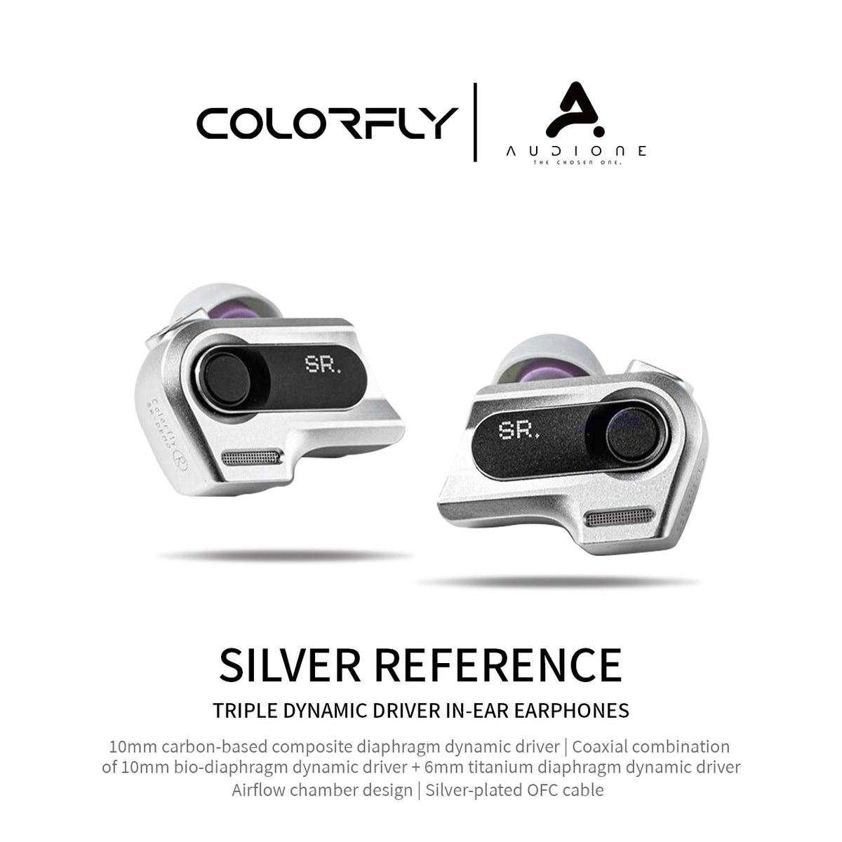 Colorfly Silver Reference SR In-ear HiFi Earphone