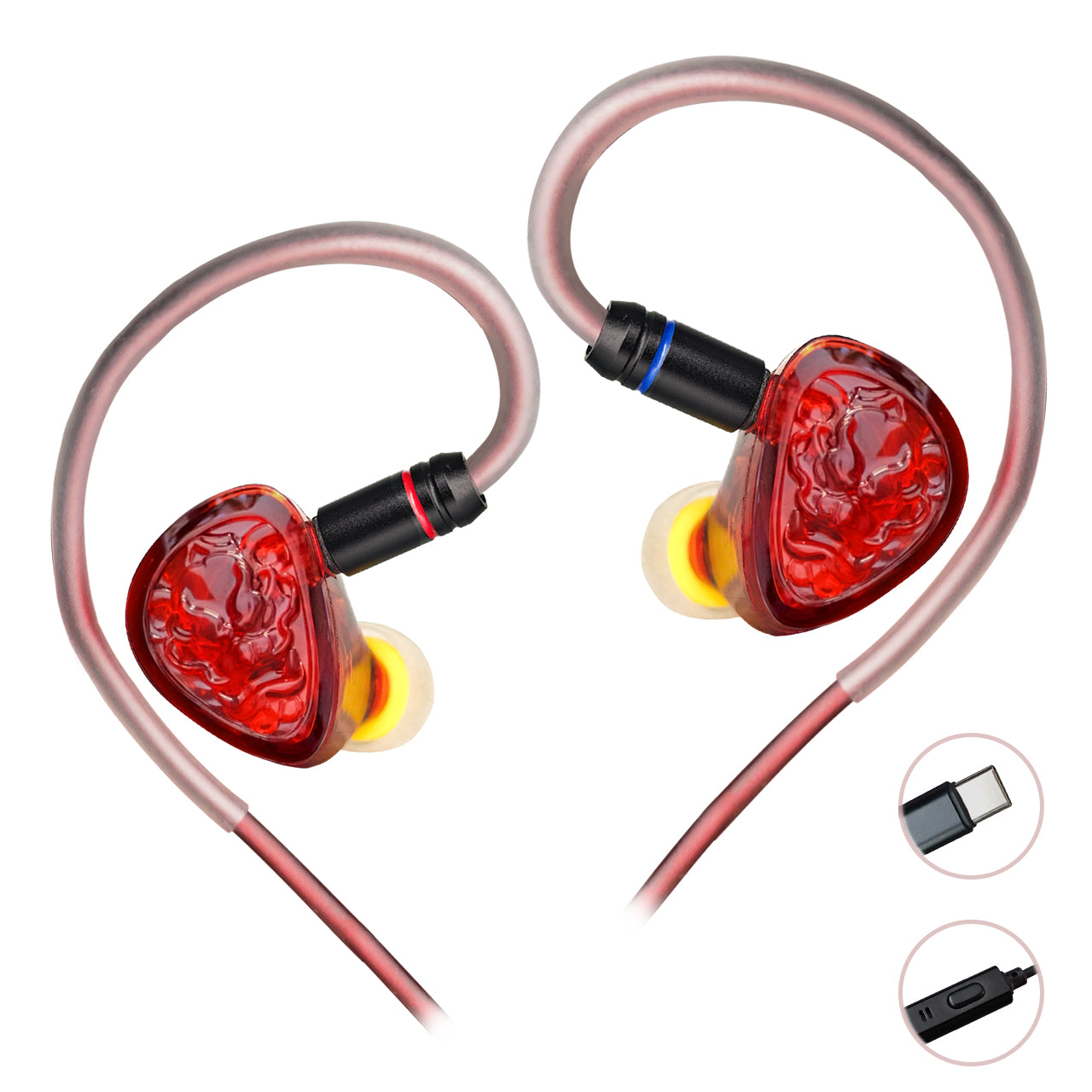 TANGZU WANER SG 2 Red Lion HiFi 10mm Dynamic Driver PET Diaphragm