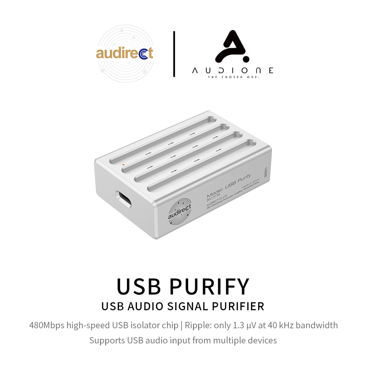 Audirect HiFi Power Purifier Audio Noise Filter for DAC & DAP