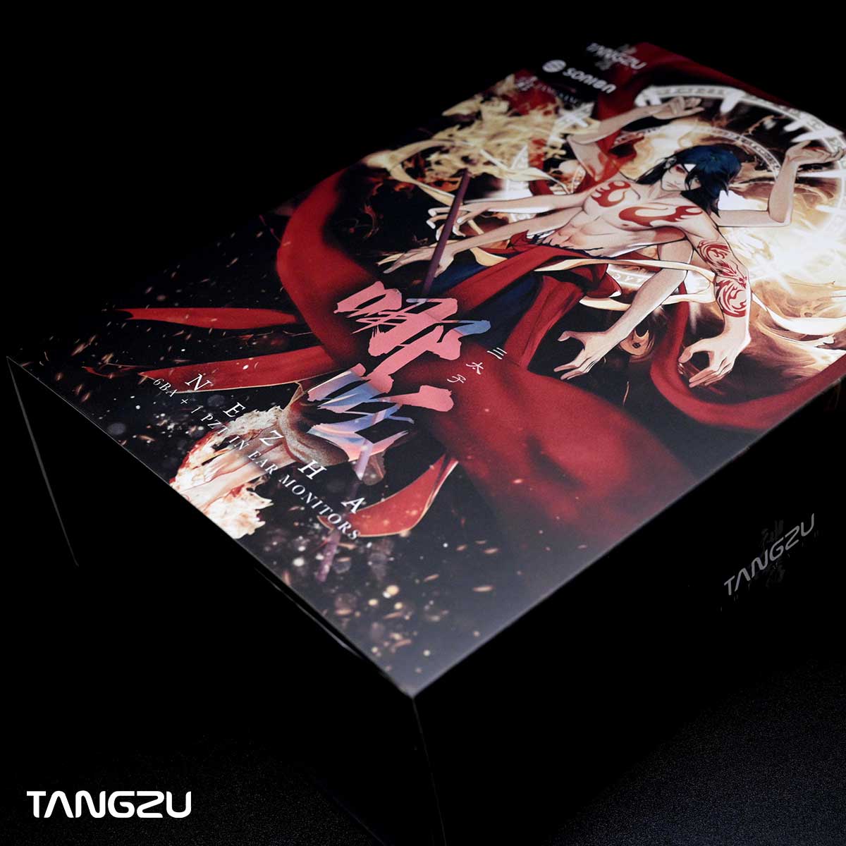 Tangzu Nezha IEM 0.78mm 3.5+4.4mm Cable Hybrid Driver Earphones 6 BA +1 EST In-Ear Monitors Multi-Driver Wired Earphones