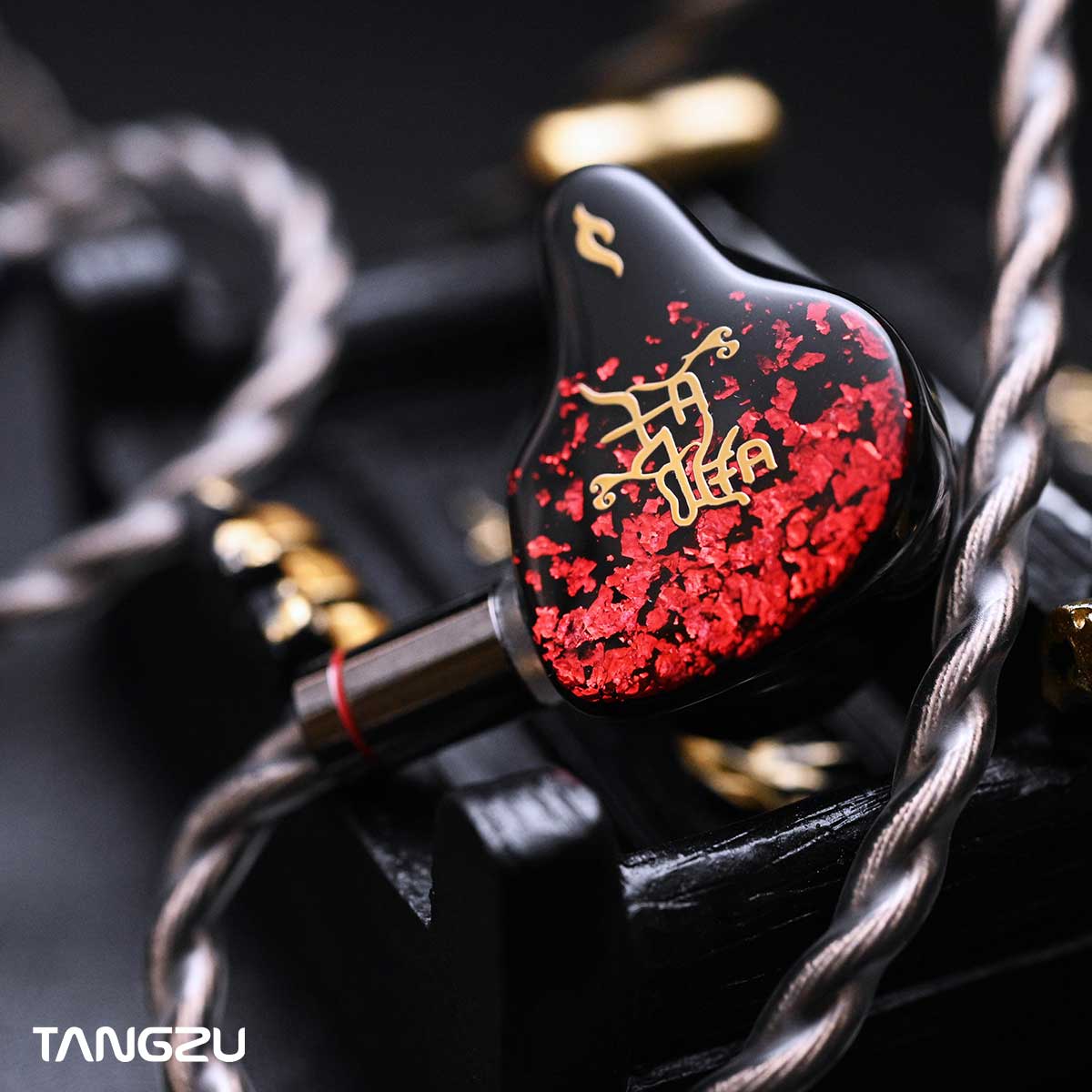 Tangzu Nezha IEM 0.78mm 3.5+4.4mm Cable Hybrid Driver Earphones 6 BA +1 EST In-Ear Monitors Multi-Driver Wired Earphones