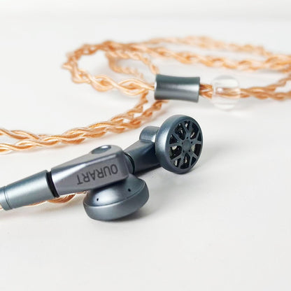 HESSIAN OURART All-metal hollow flagship flat-head earphones