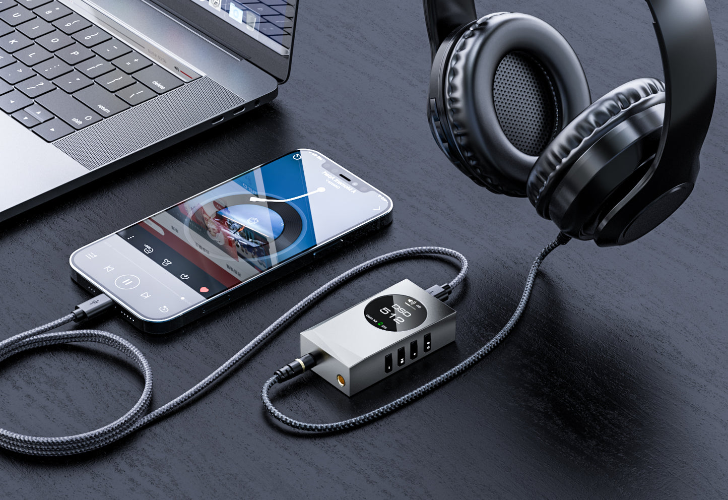 Audirect TEAM 1 Portable Decoding Headphone Amplifier integrated Device